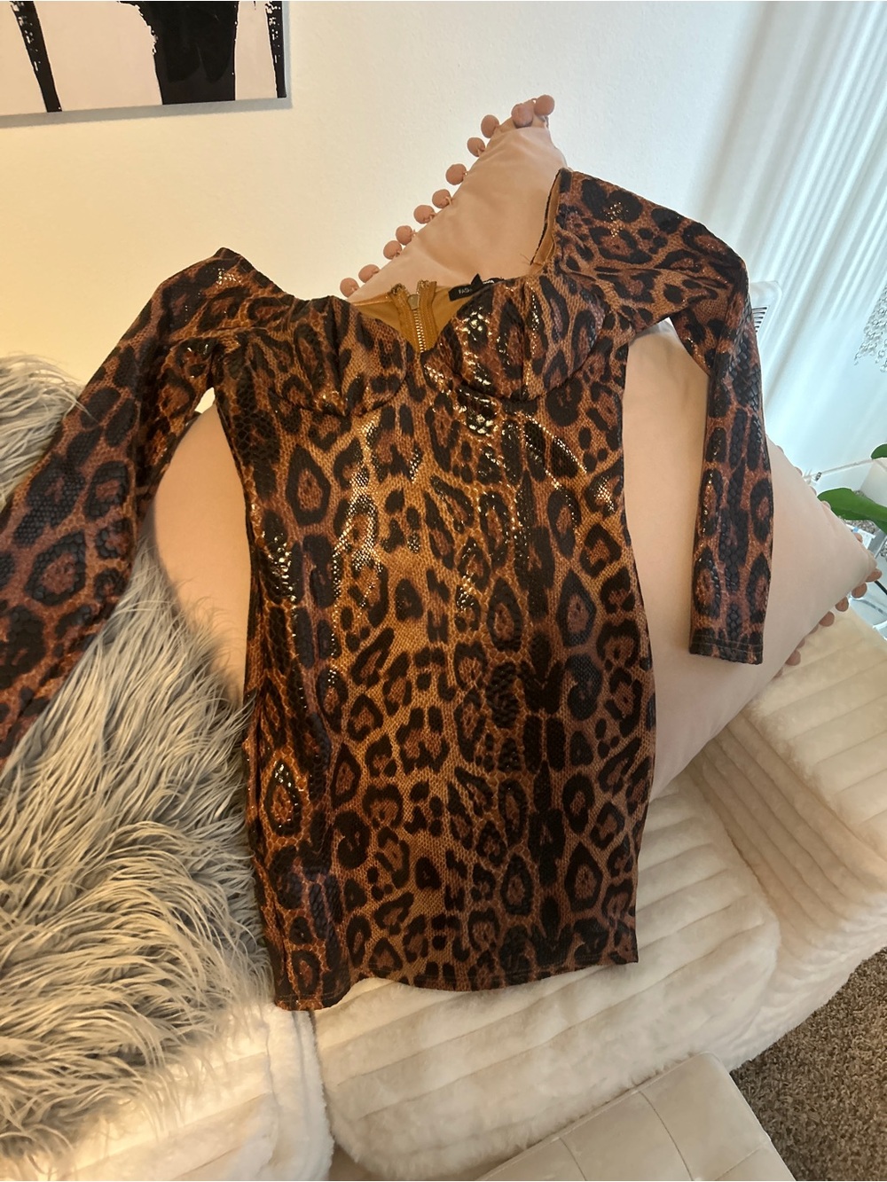 Cheetah print dress